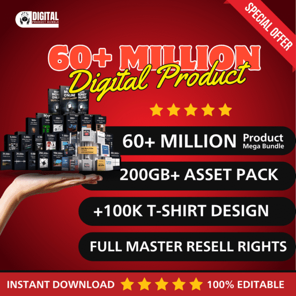 🌟 Unlock Unlimited Potential with the 60 Million+ Digital Products Bundle Millions of DFY Content, Featuring Private Label Rights & Master Resell Rights (MRR) (PLR)